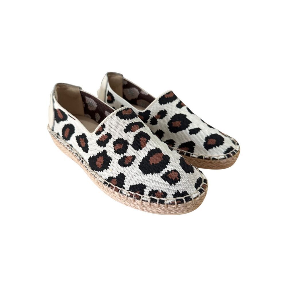 Cole Haan Cloudfeel Stitchlite Espadrille Loafer Leopard Print/Tan Wmns Sz 5.5B